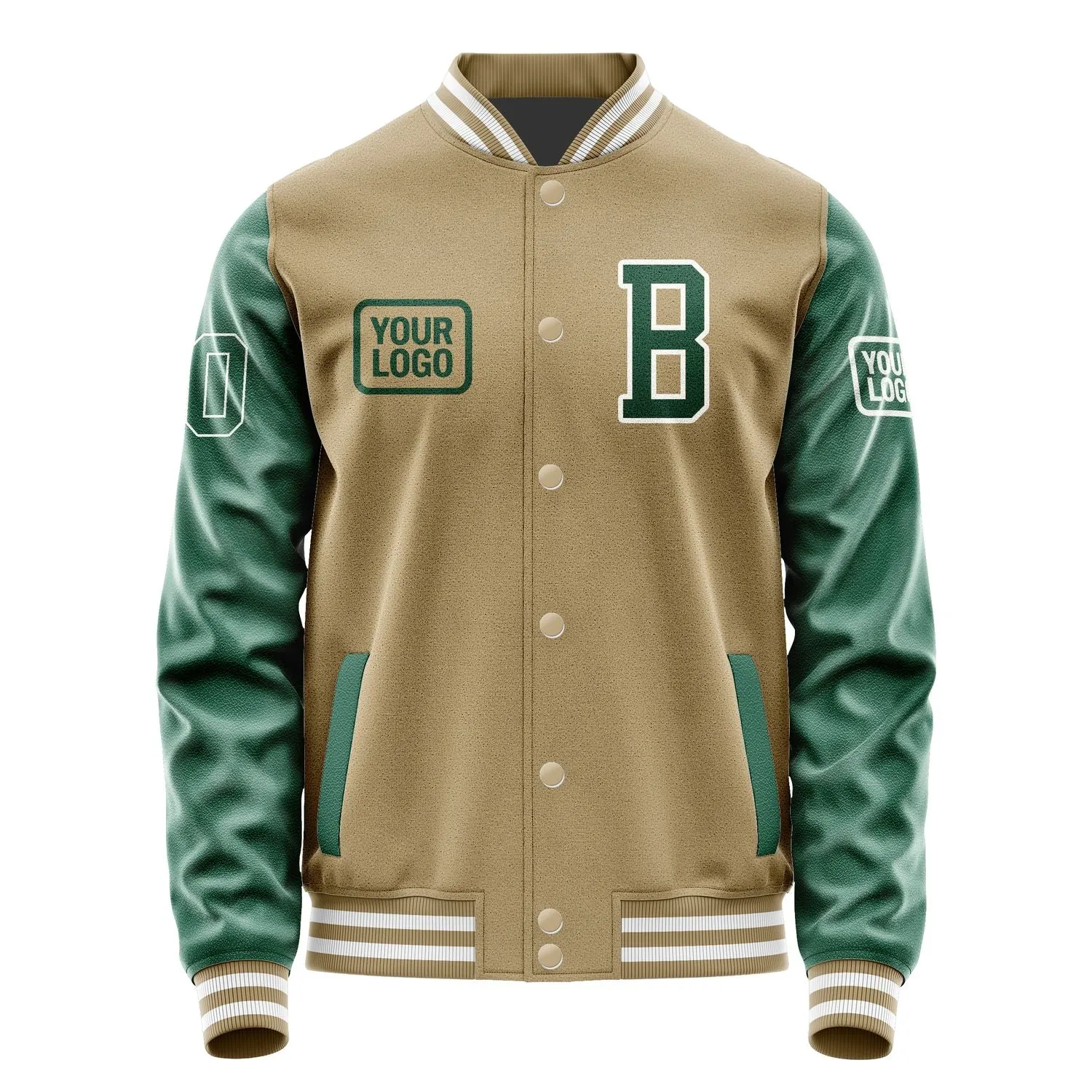 Custom Light Khaki Green Jacket