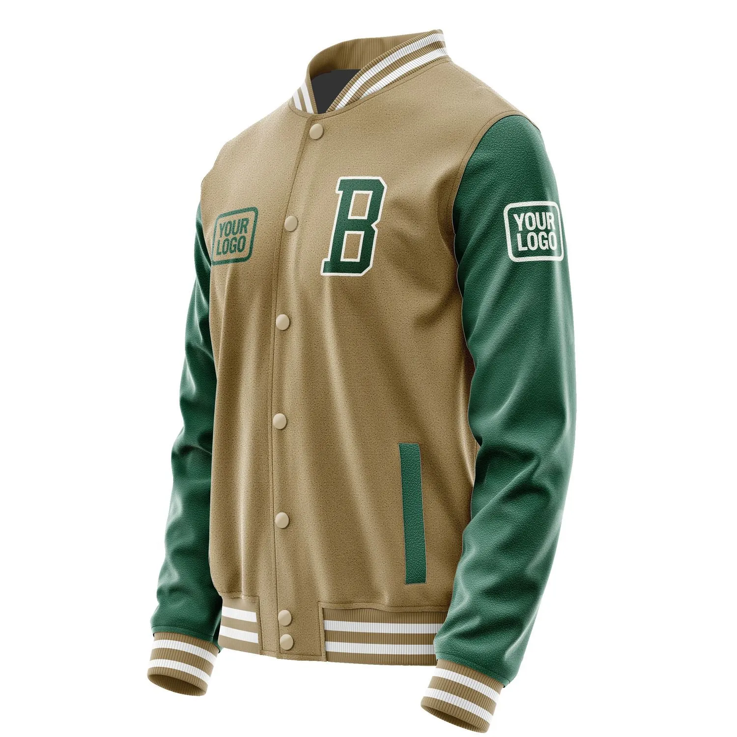 Custom Light Khaki Green Jacket