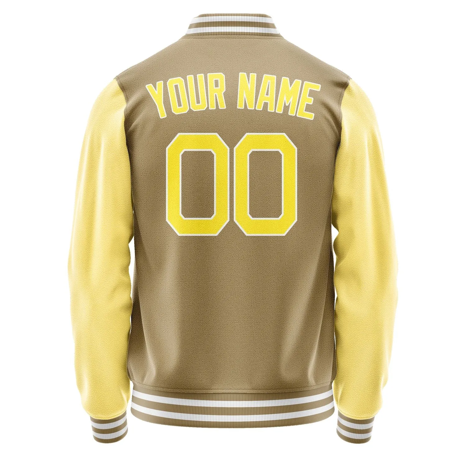 Custom Light Khaki Light Yellow Jacket
