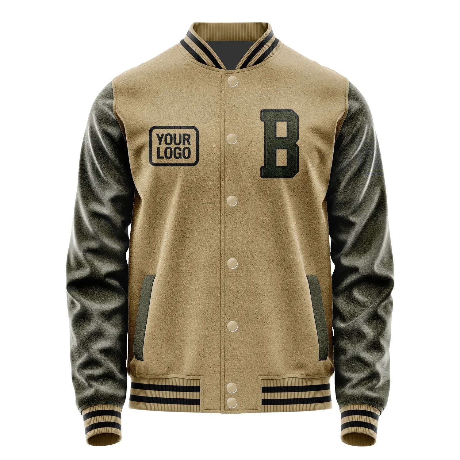 Custom Light Khaki Olive Jacket