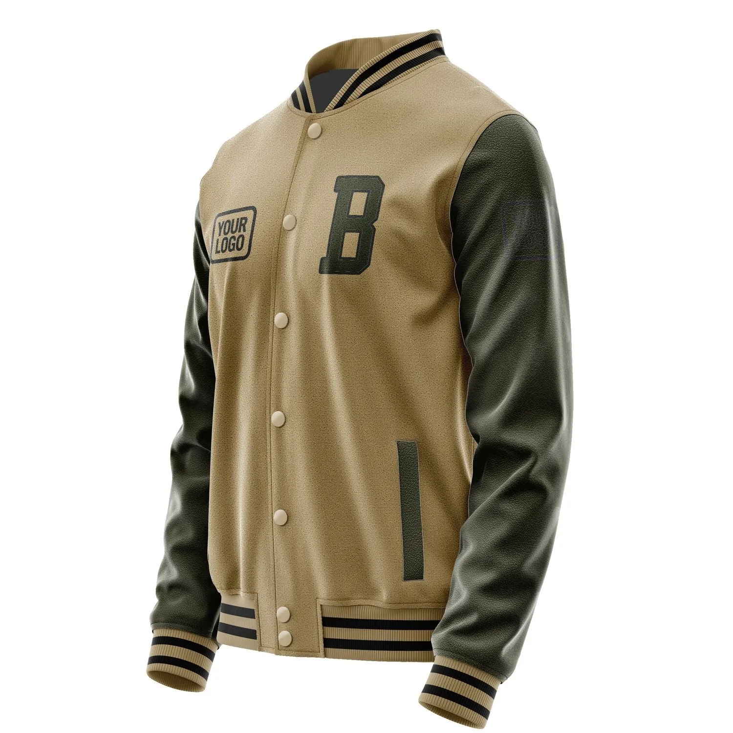 Custom Light Khaki Olive Jacket