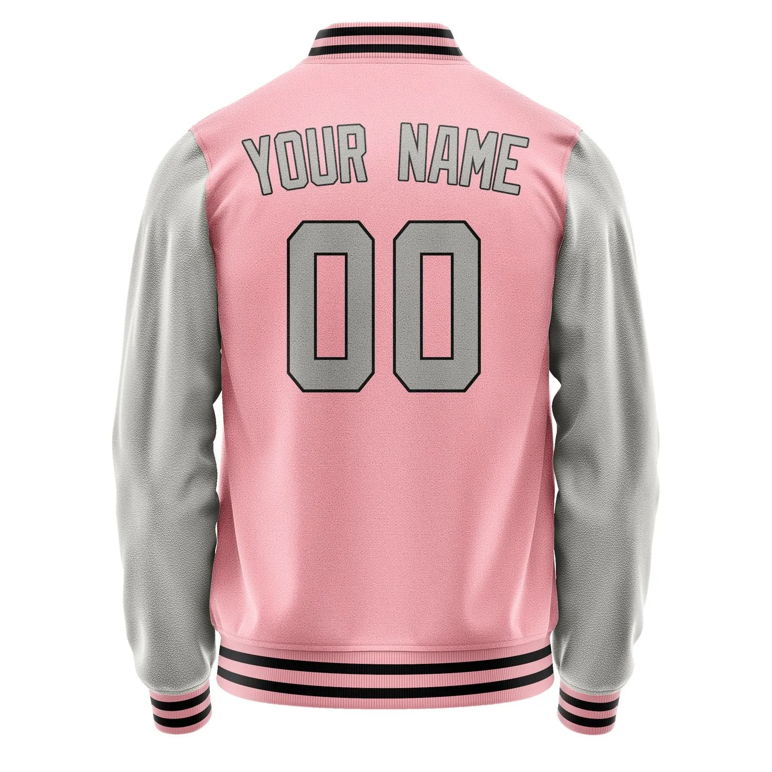 Custom Light Pink Gray Jacket