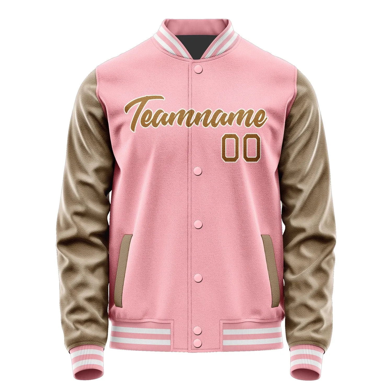 Custom Light Pink Khaki Jacket