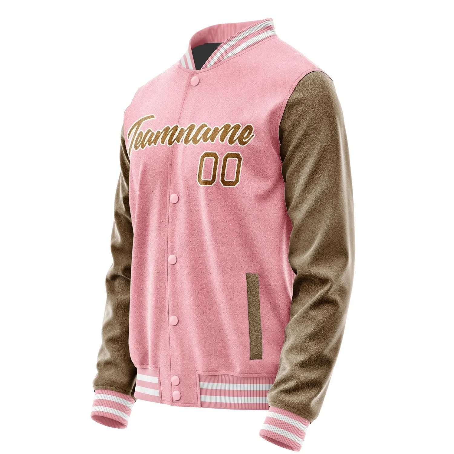 Custom Light Pink Khaki Jacket