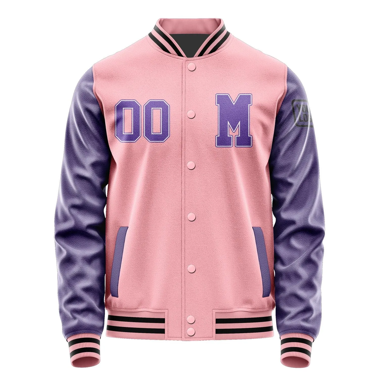 Custom Light Pink Light Purple Jacket