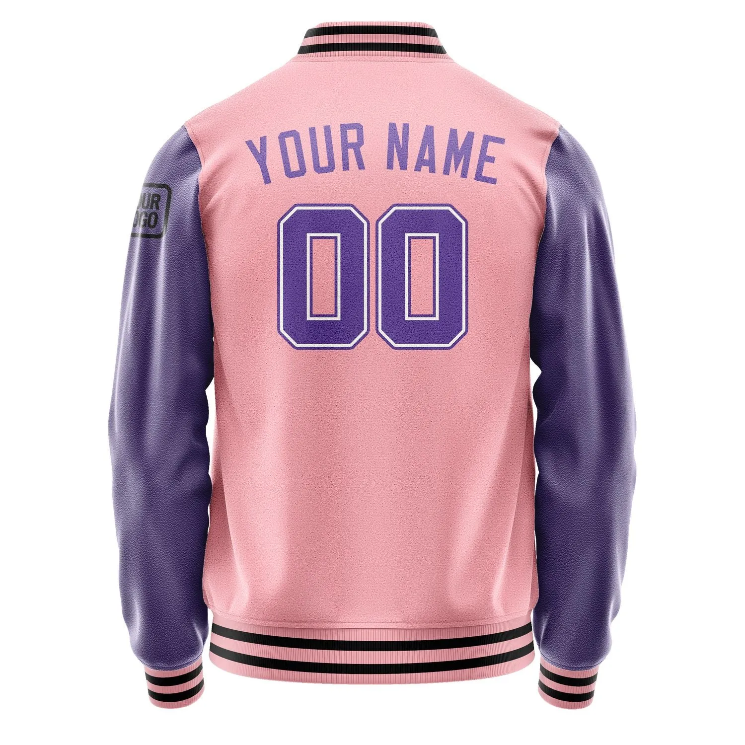 Custom Light Pink Light Purple Jacket