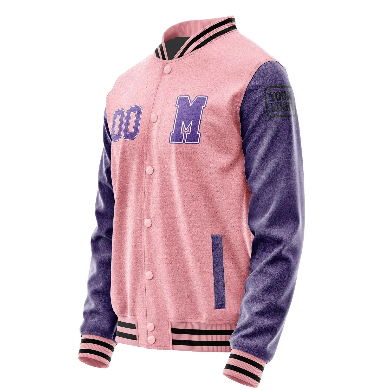 Custom Light Pink Light Purple Jacket