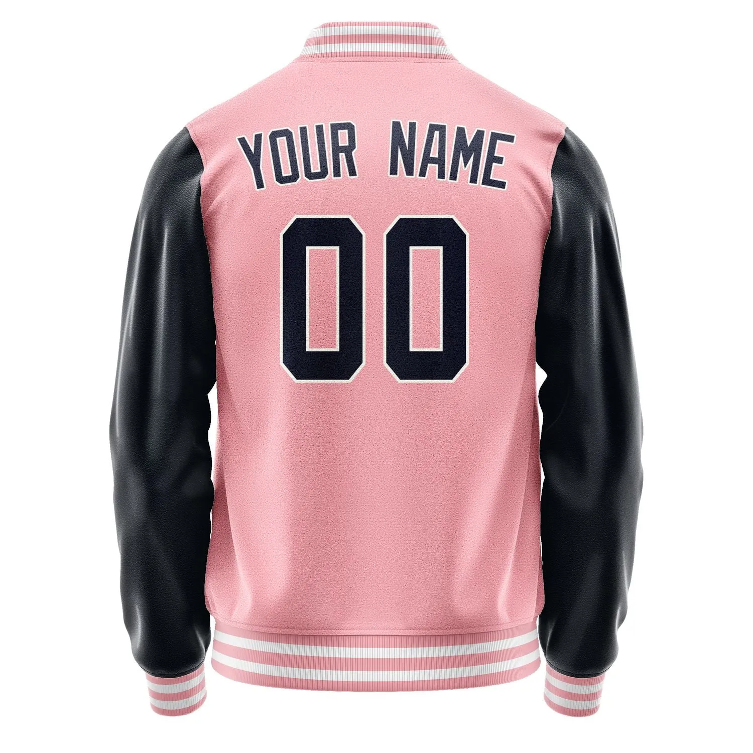 Custom Light Pink Navy Jacket