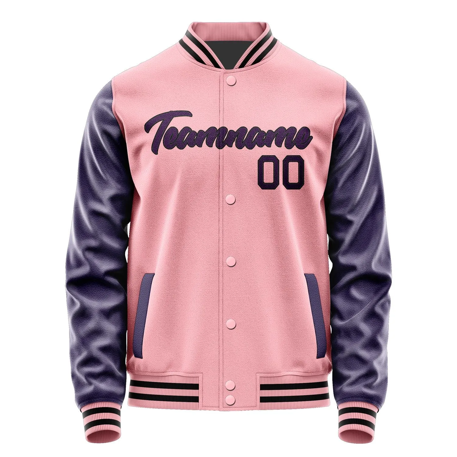 Custom Light Pink Purple Jacket