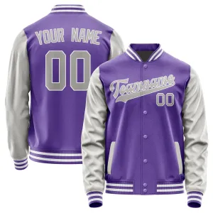 Custom Light Purple Gray Jacket