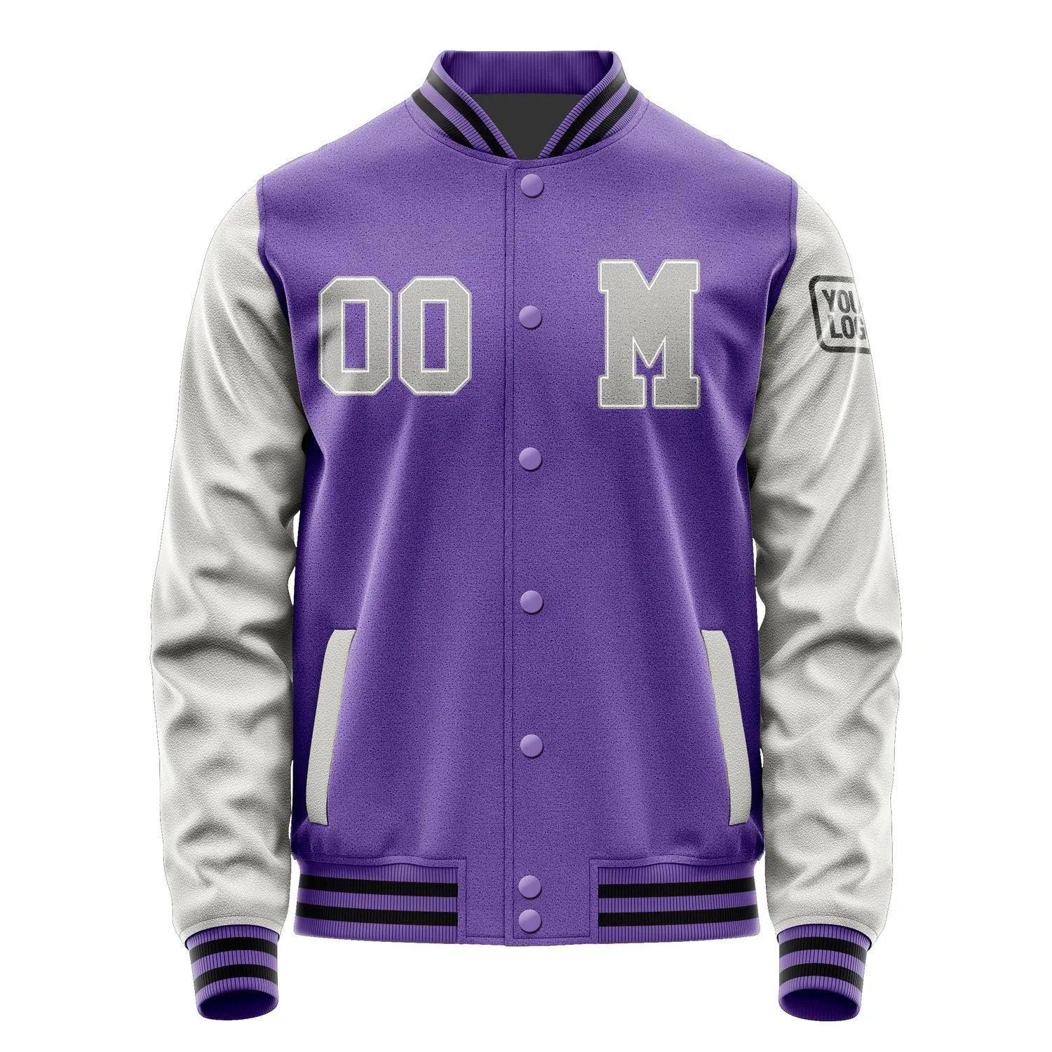 Custom Light Purple Gray Jacket