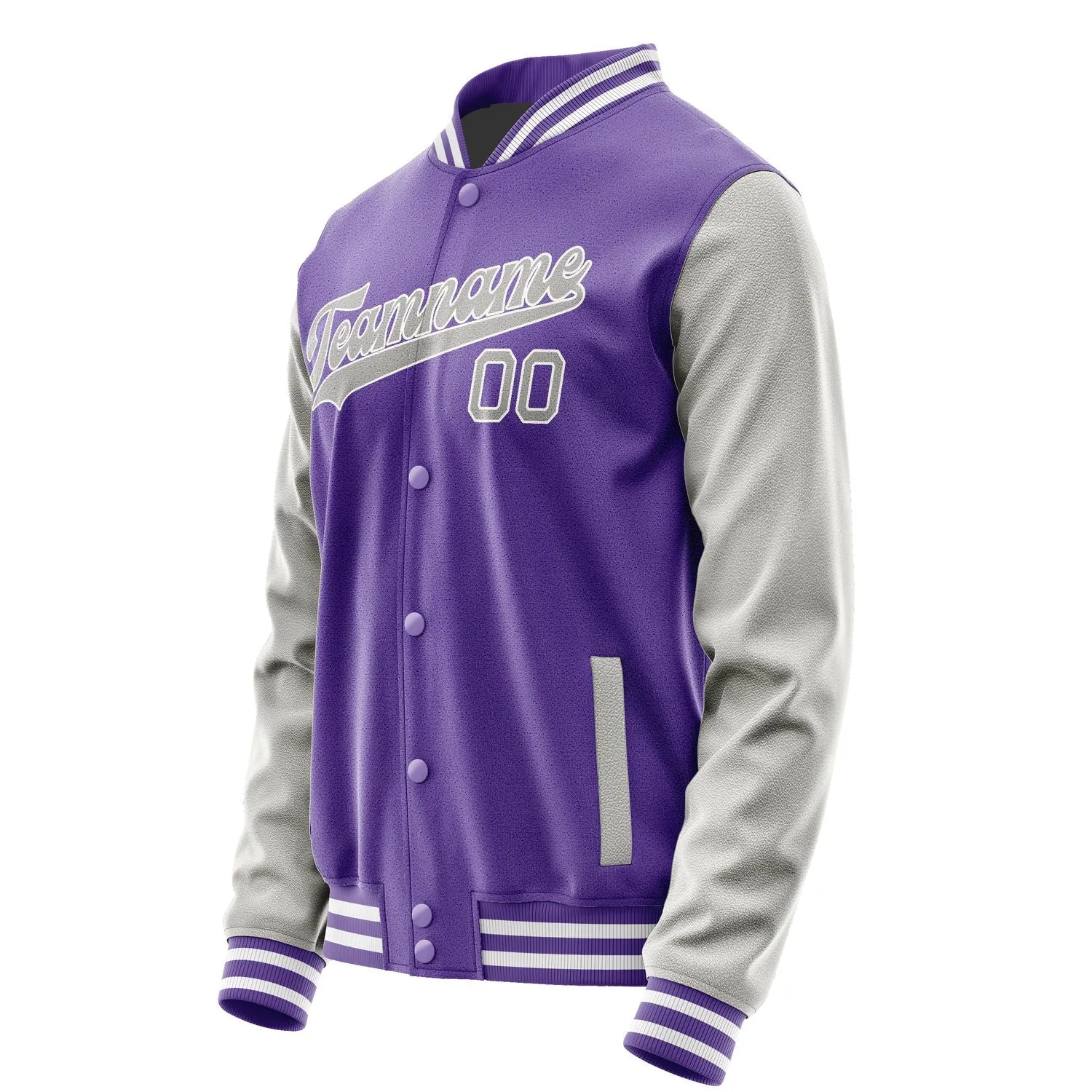 Custom Light Purple Gray Jacket