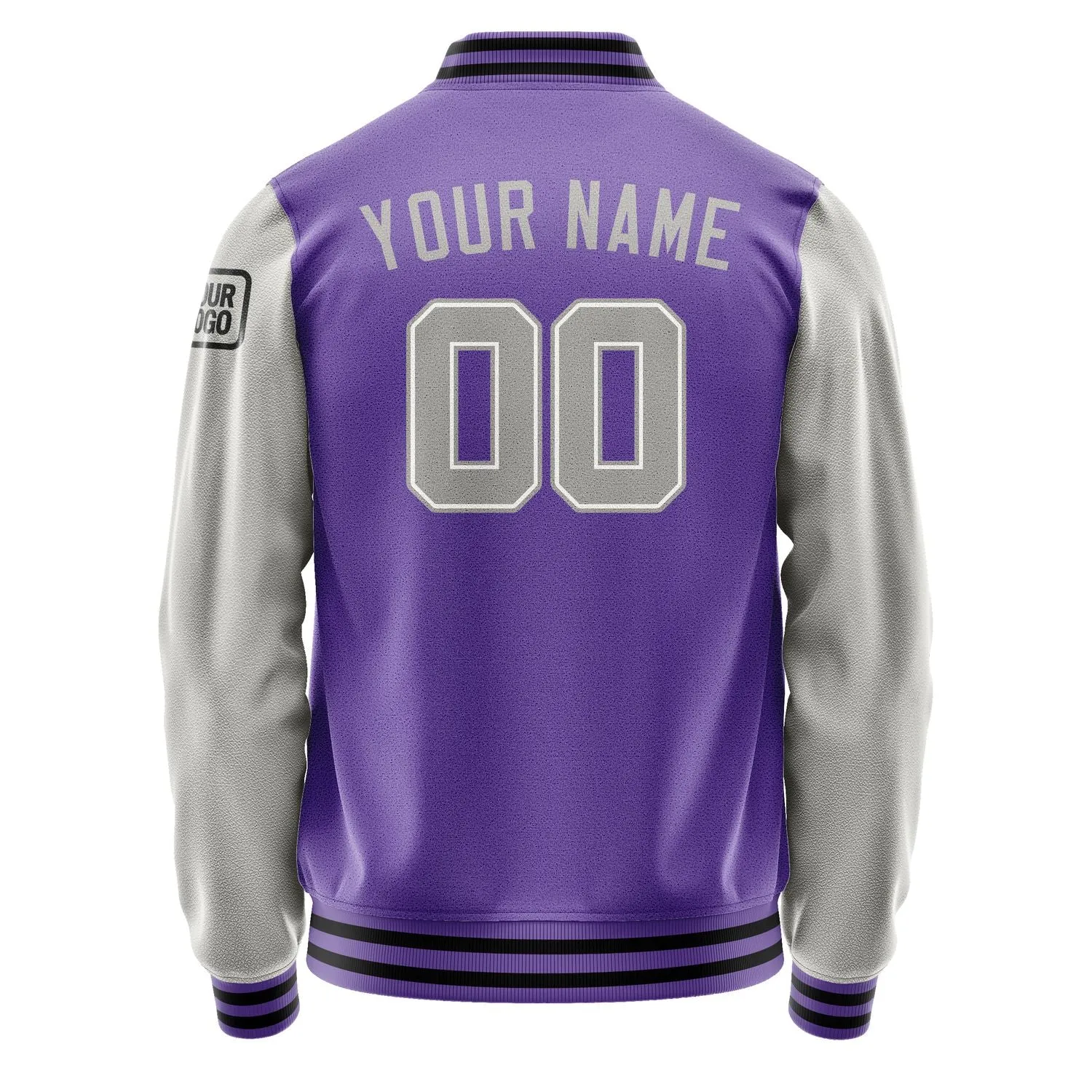 Custom Light Purple Gray Jacket
