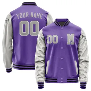 Custom Light Purple Gray Jacket