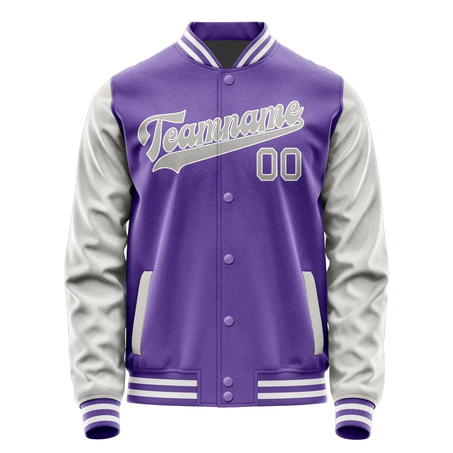 Custom Light Purple Gray Jacket