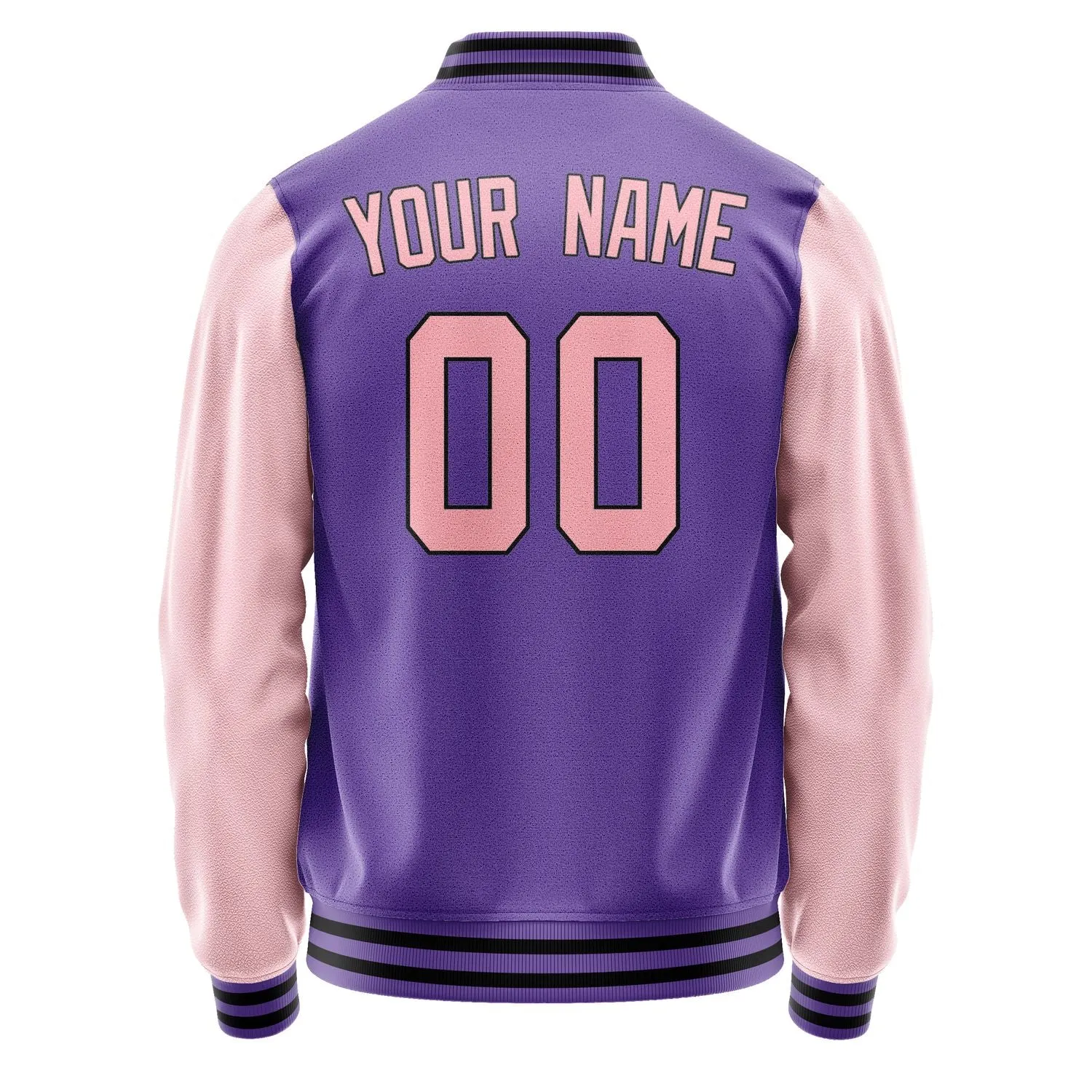 Custom Light Purple Light Pink Jacket