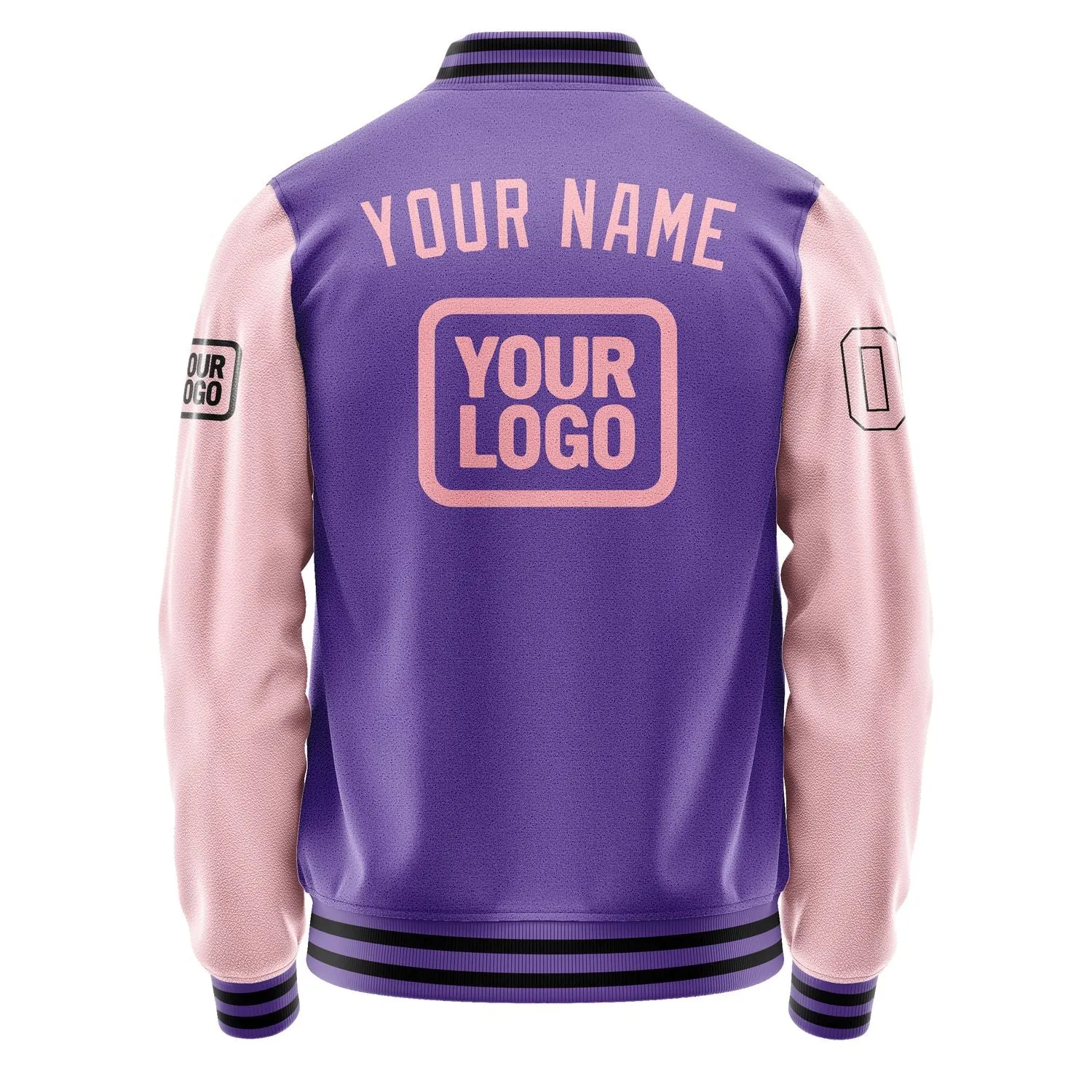 Custom Light Purple Light Pink Jacket