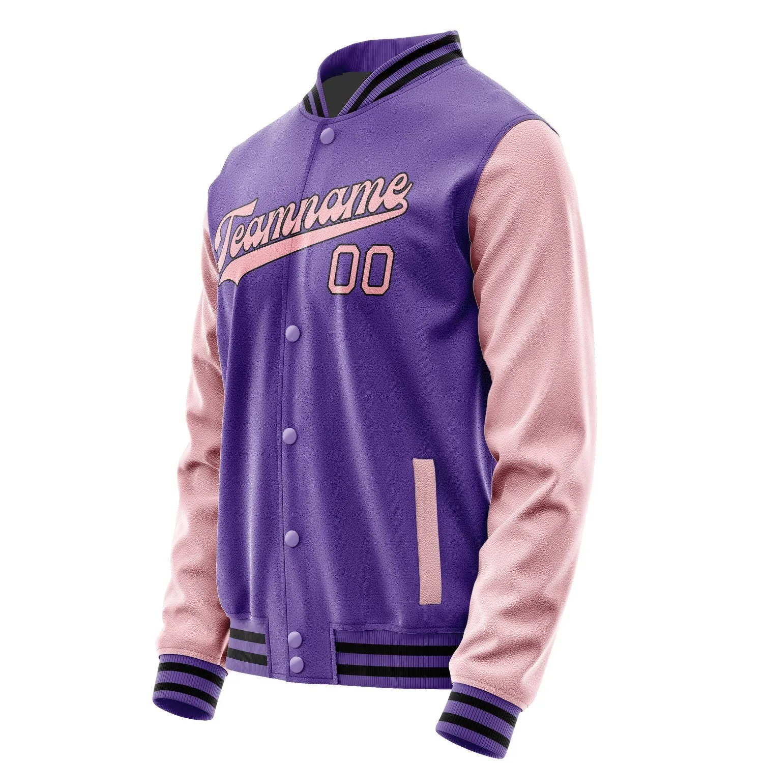 Custom Light Purple Light Pink Jacket