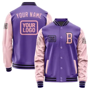Custom Light Purple Light Pink Jacket