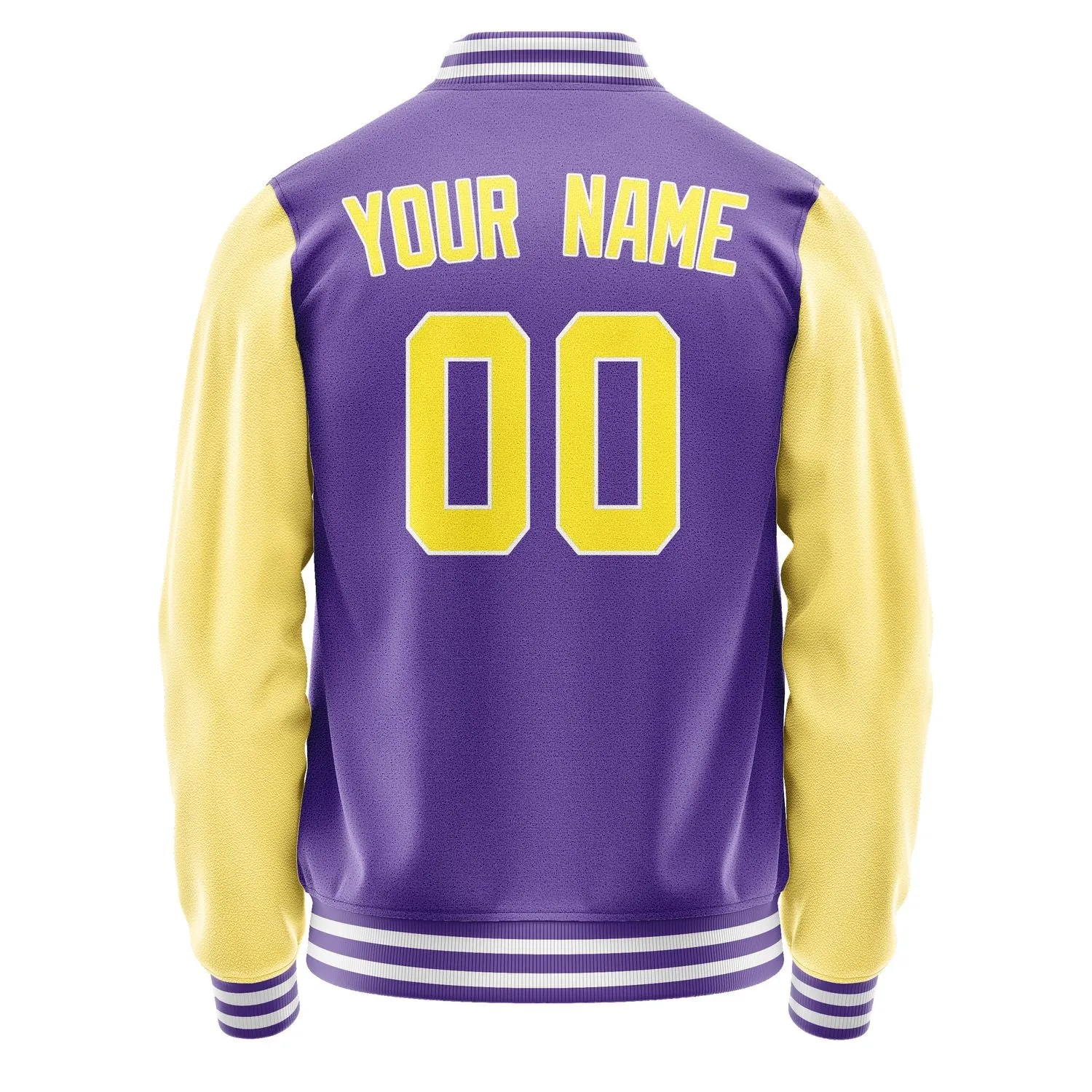 Custom Light Purple Light Yellow Jacket
