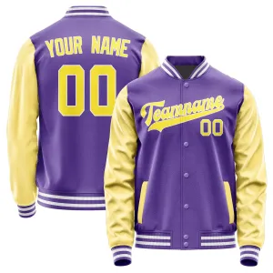 Custom Light Purple Light Yellow Jacket