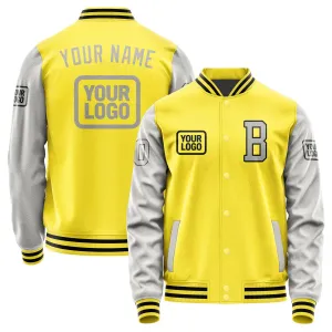 Custom Light Yellow Gray Jacket