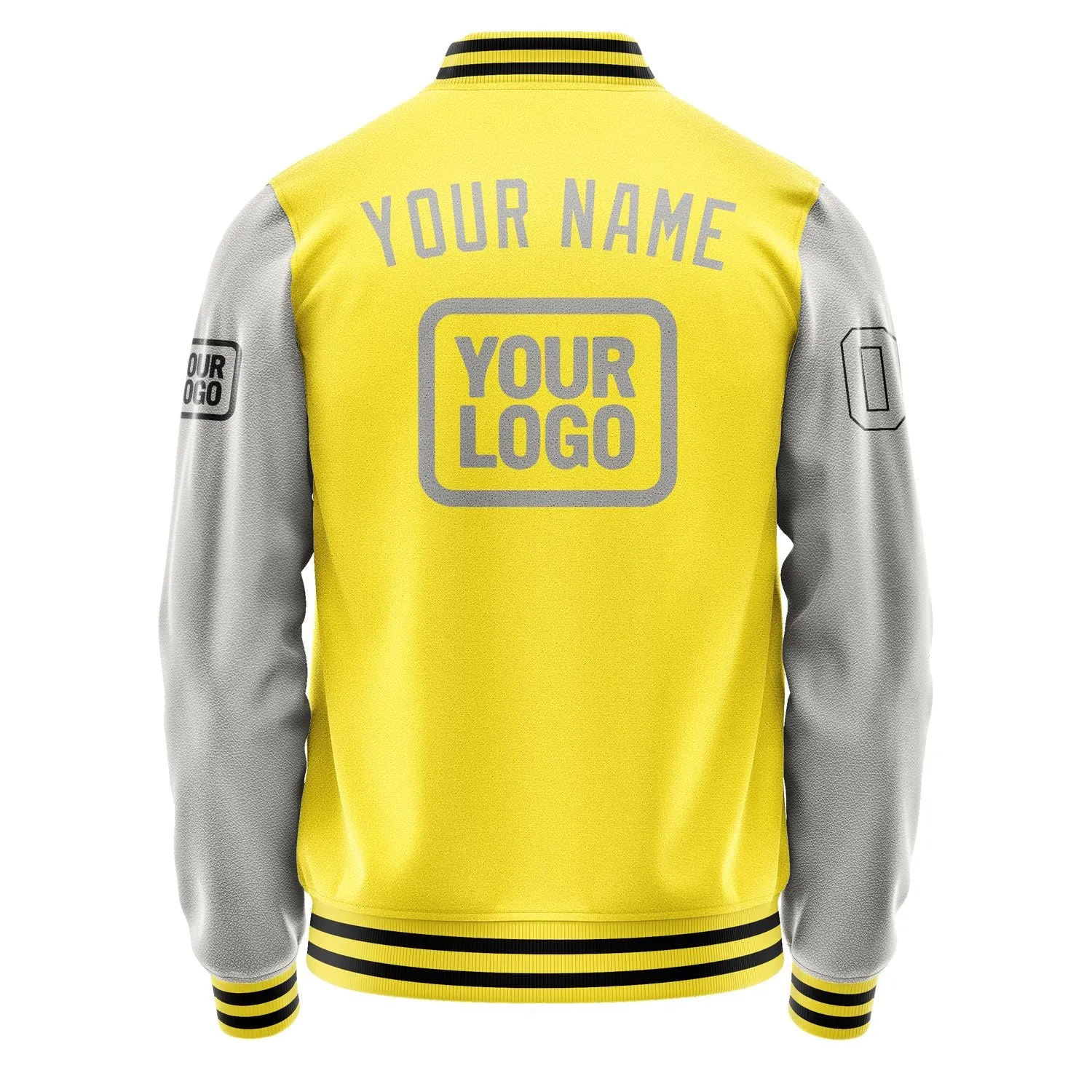 Custom Light Yellow Gray Jacket