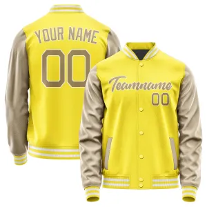 Custom Light Yellow Light Khaki Jacket