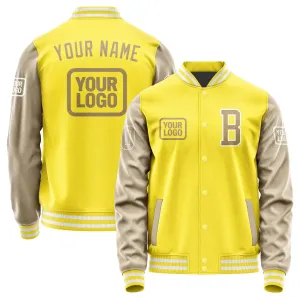 Custom Light Yellow Light Khaki Jacket