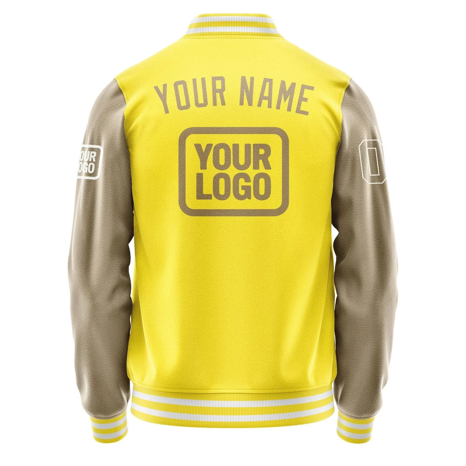 Custom Light Yellow Light Khaki Jacket