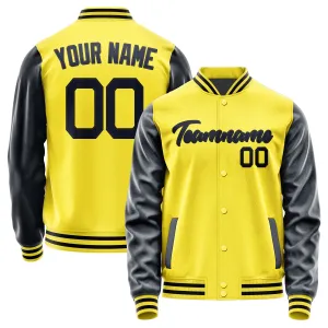 Custom Light Yellow Navy Jacket