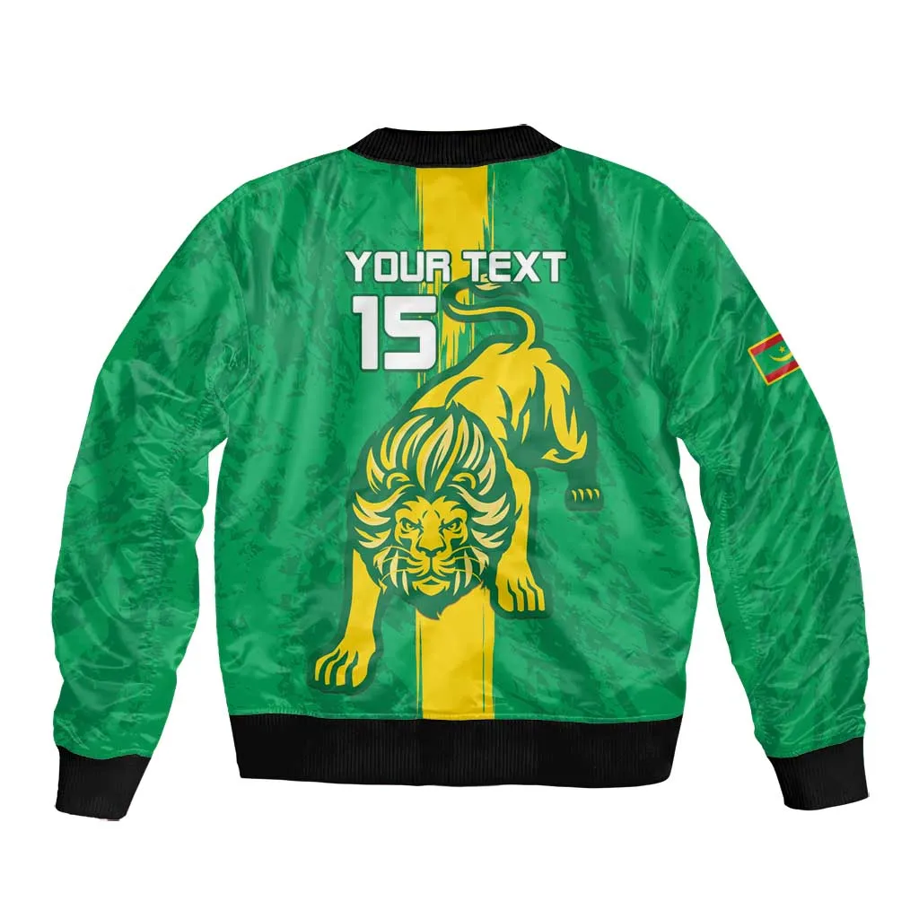 Custom Mauritania Football Bomber Jacket Go Lions of Chinguetti LT15