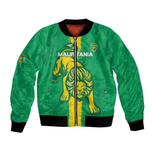 Custom Mauritania Football Bomber Jacket Go Lions of Chinguetti LT15