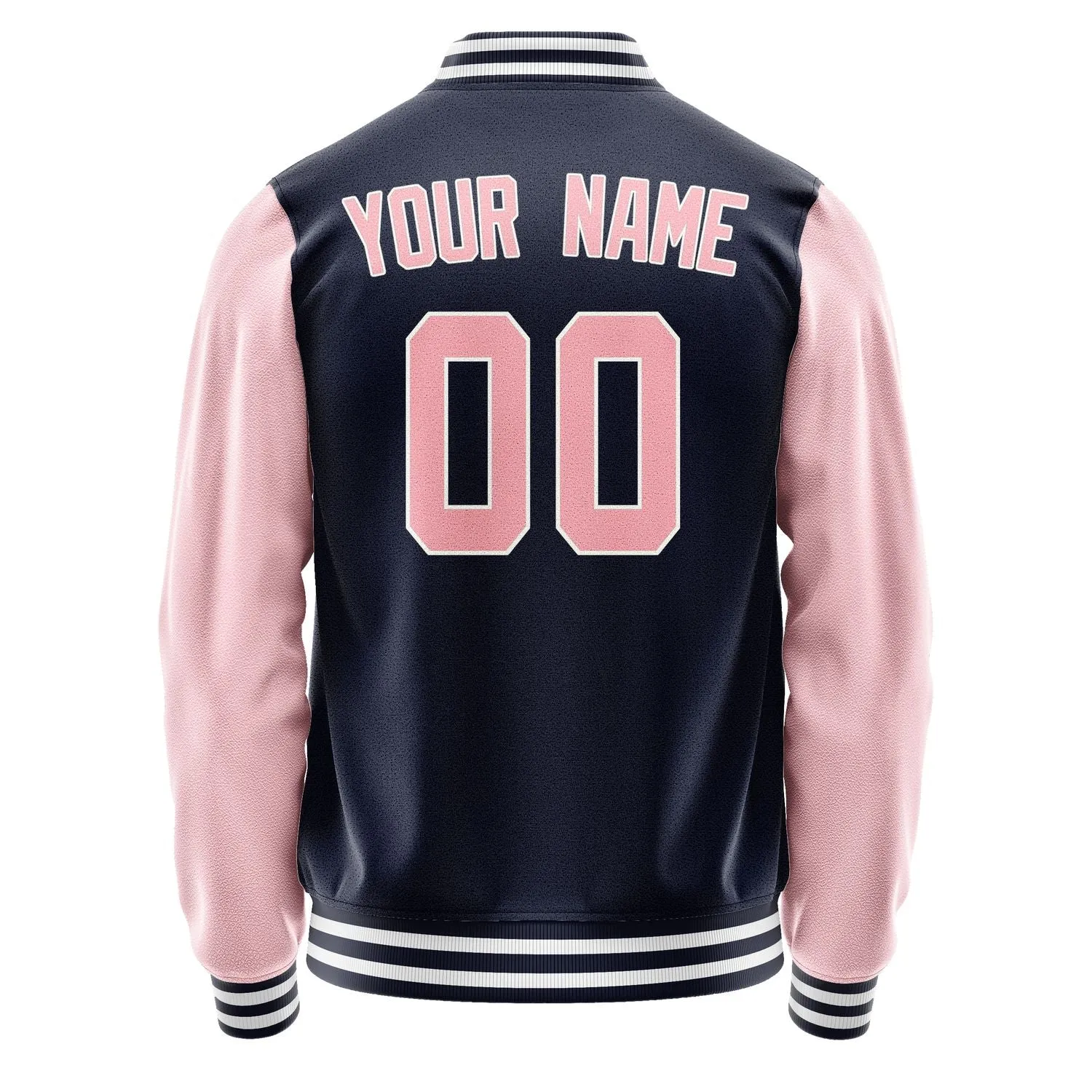 Custom Navy Light Pink Jacket