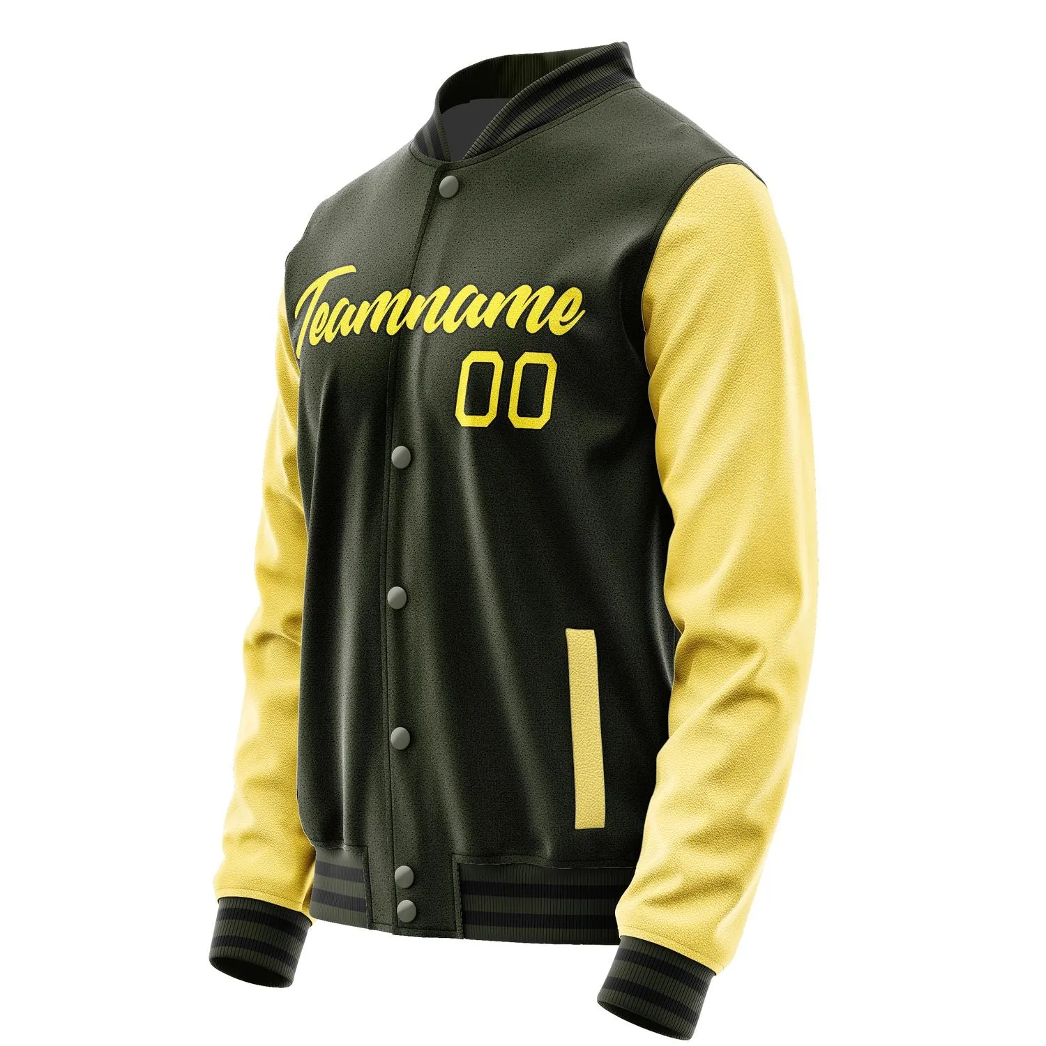 Custom Olive Light Yellow Jacket