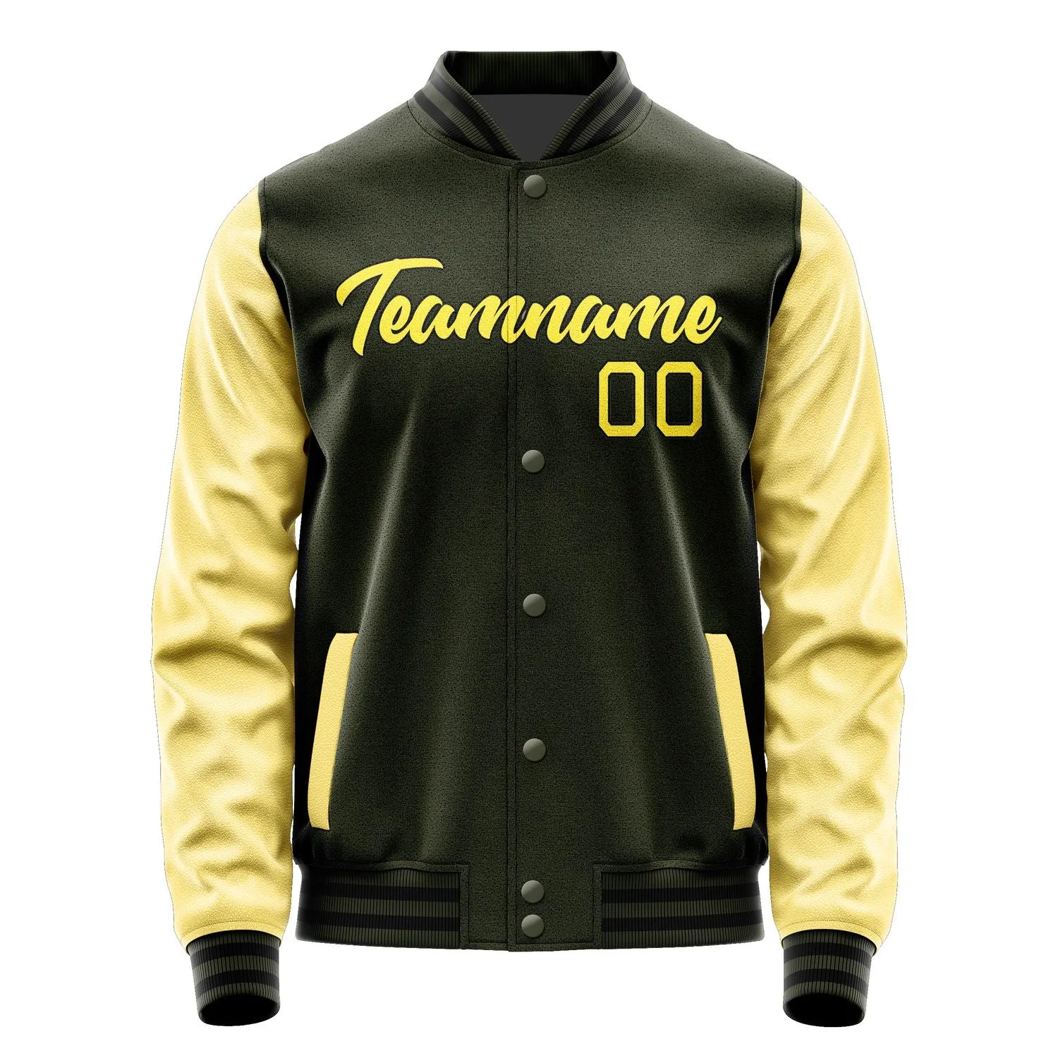 Custom Olive Light Yellow Jacket