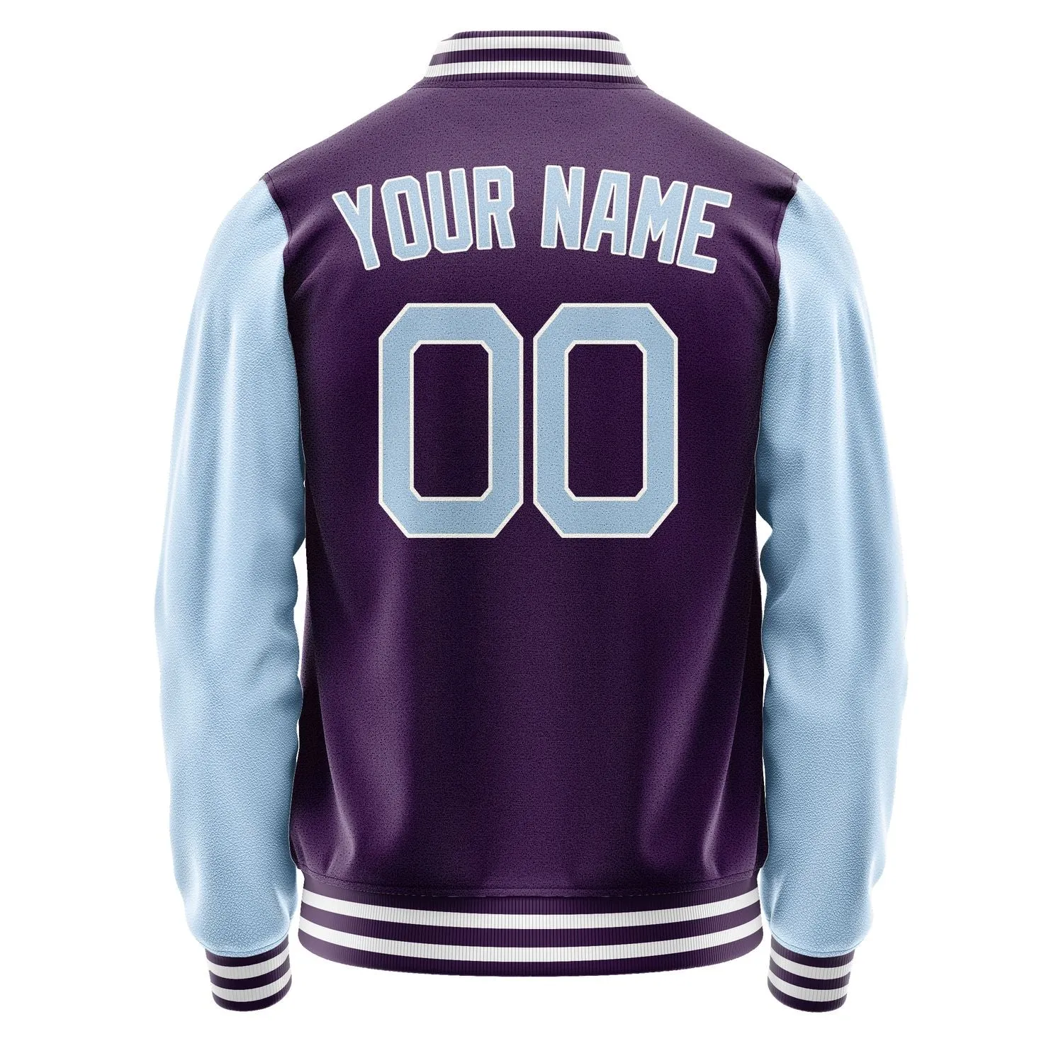 Custom Purple Light Blue Jacket