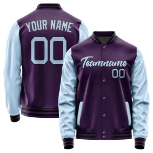 Custom Purple Light Blue Jacket