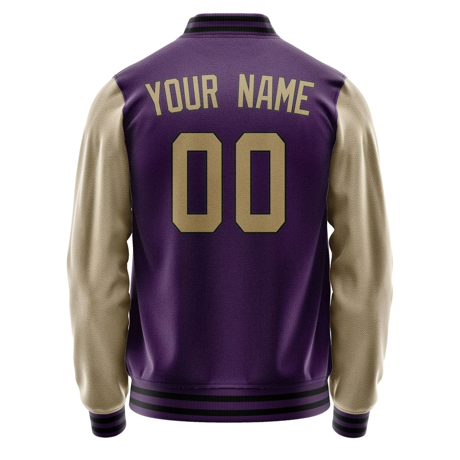 Custom Purple Light Khaki Jacket