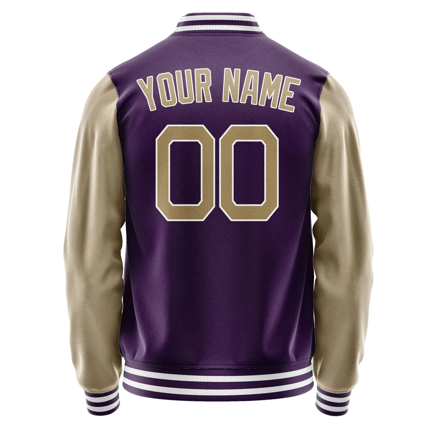 Custom Purple Light Khaki Jacket