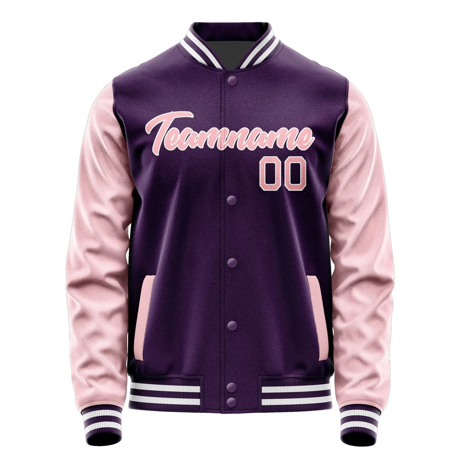 Custom Purple Light Pink Jacket