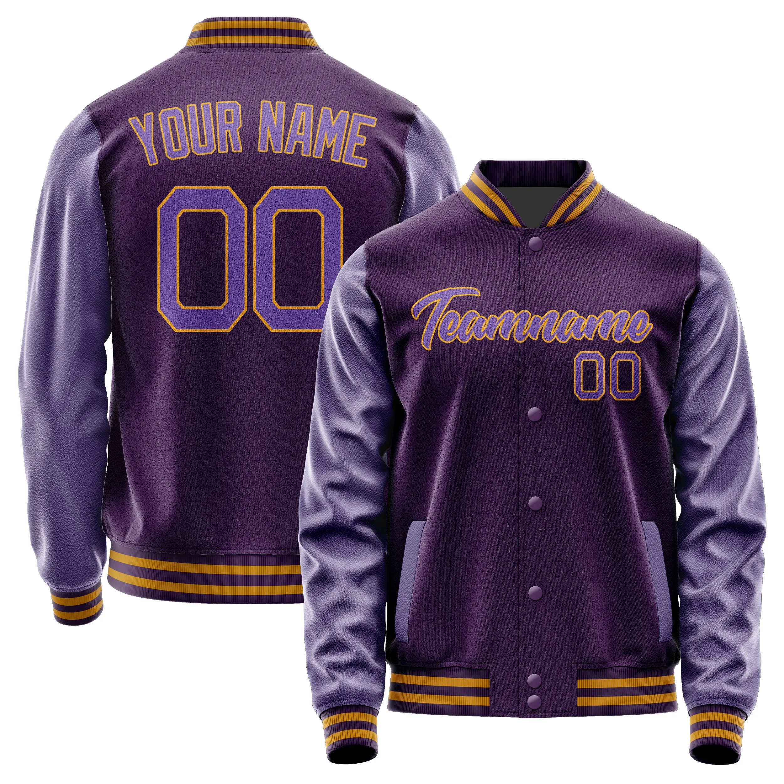 Custom Purple Light Purple Jacket