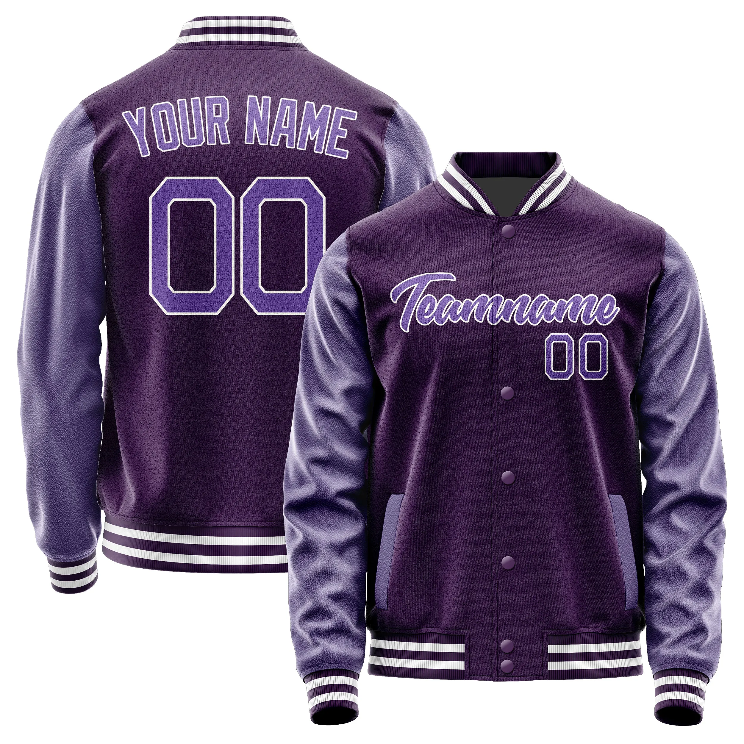 Custom Purple Light Purple Jacket