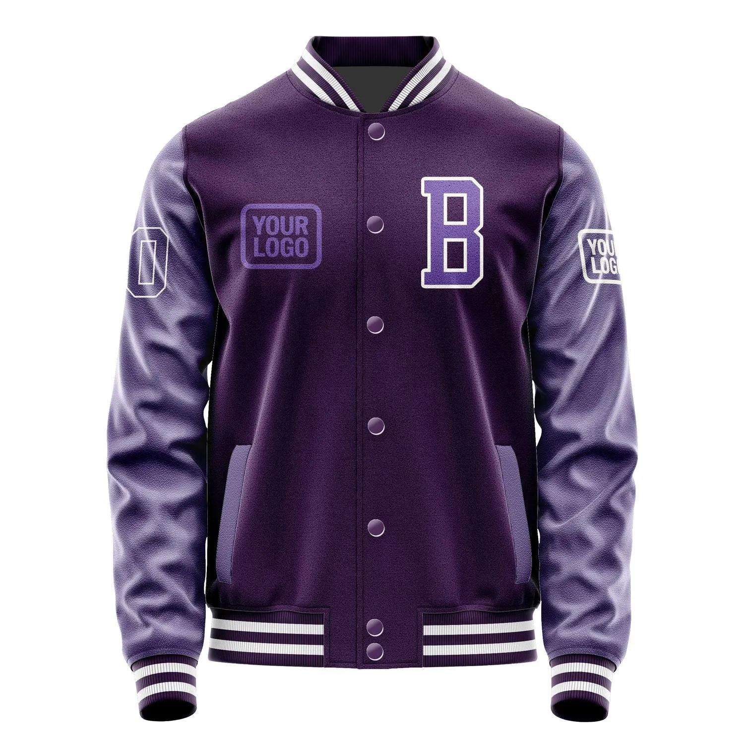 Custom Purple Light Purple Jacket