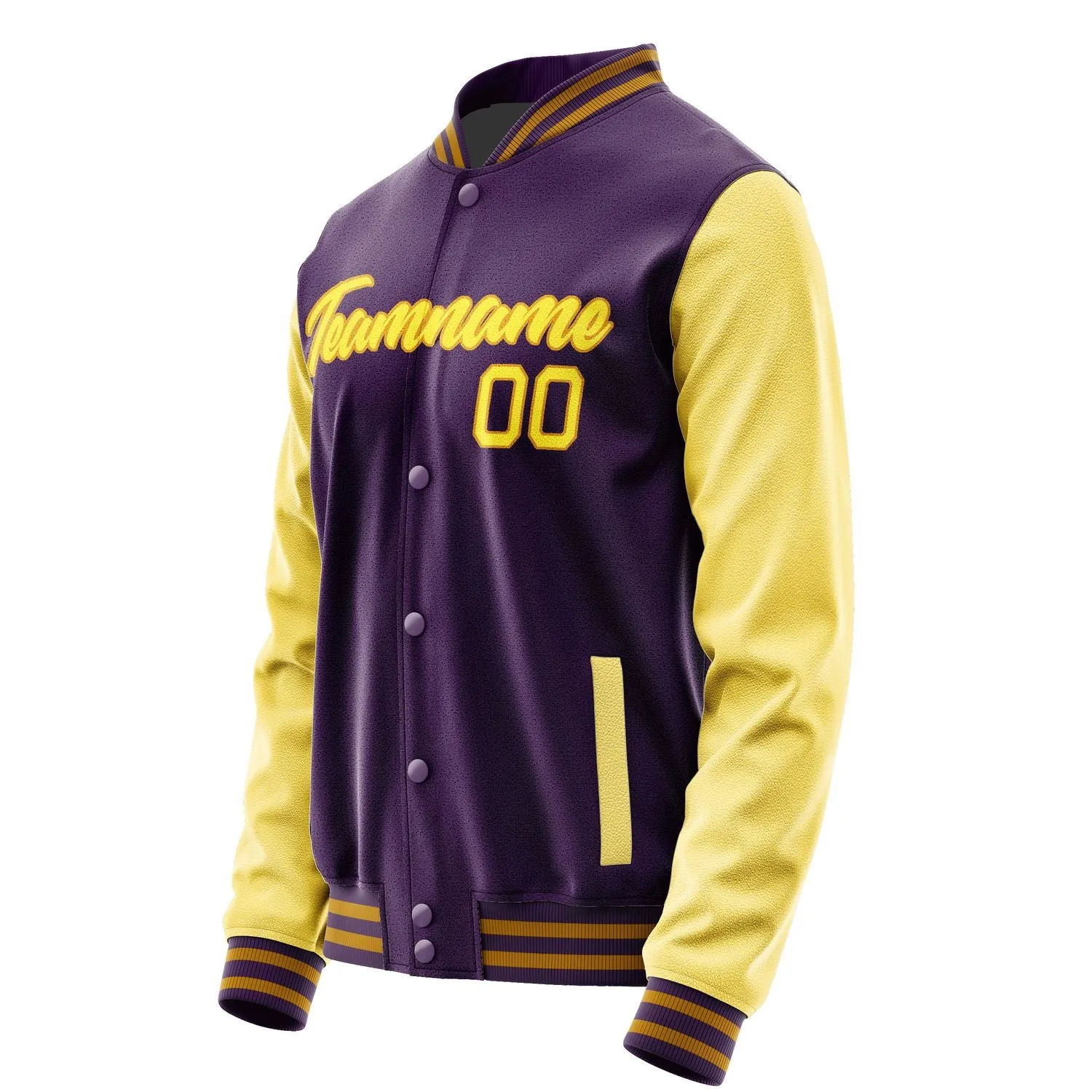 Custom Purple Light Yellow Jacket
