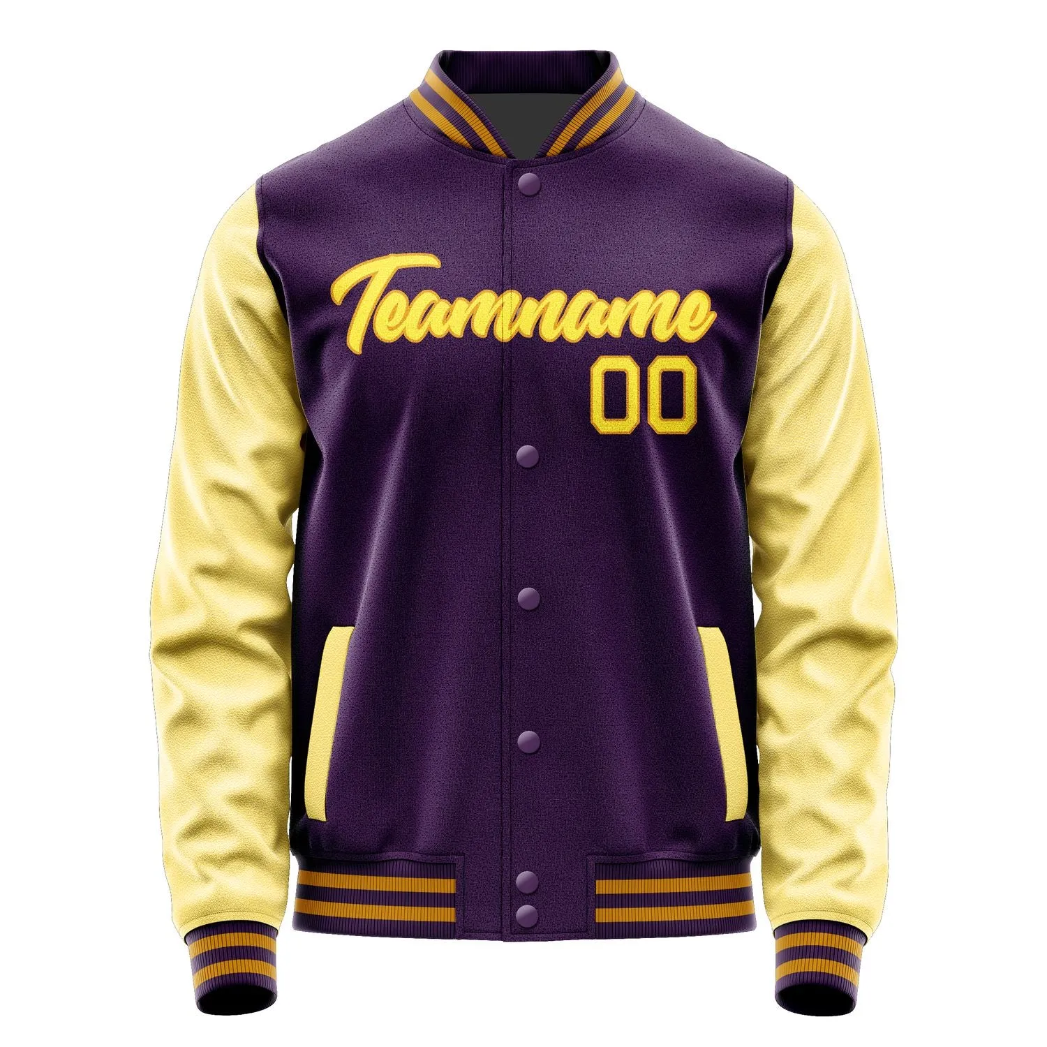 Custom Purple Light Yellow Jacket
