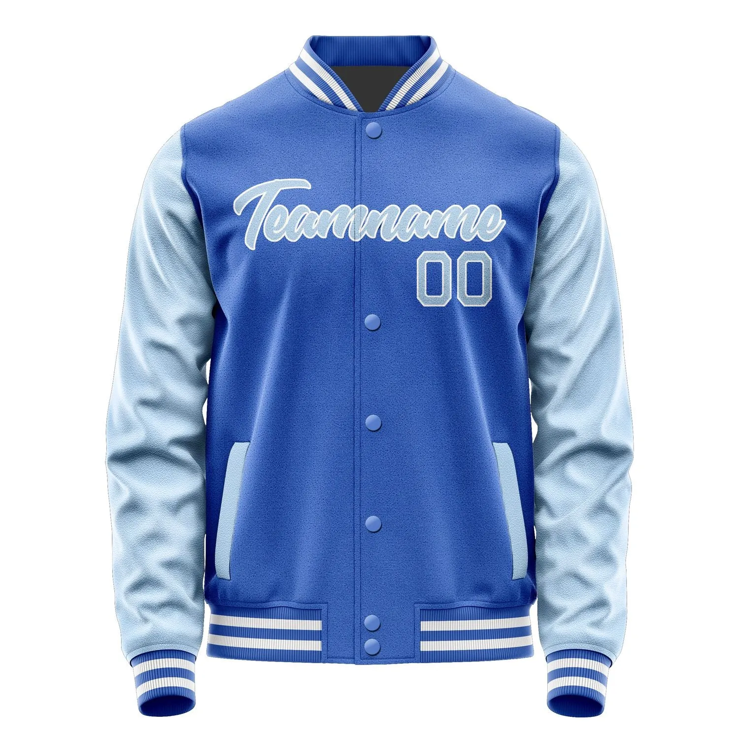Custom Sky Blue Light Blue Jacket