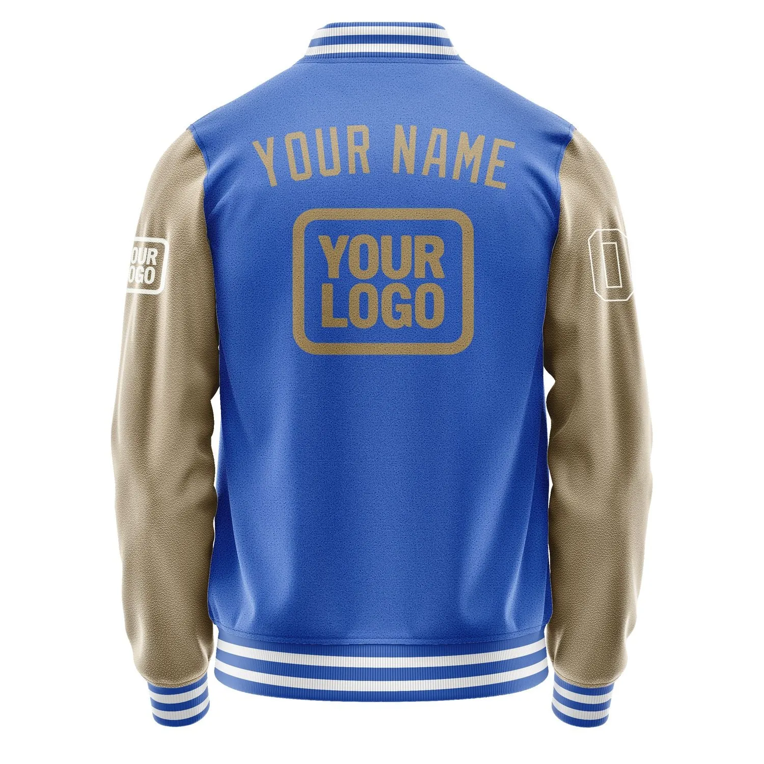 Custom Sky Blue Light Khaki Jacket