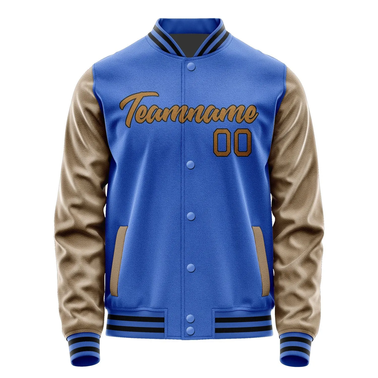 Custom Sky Blue Light Pink Jacket