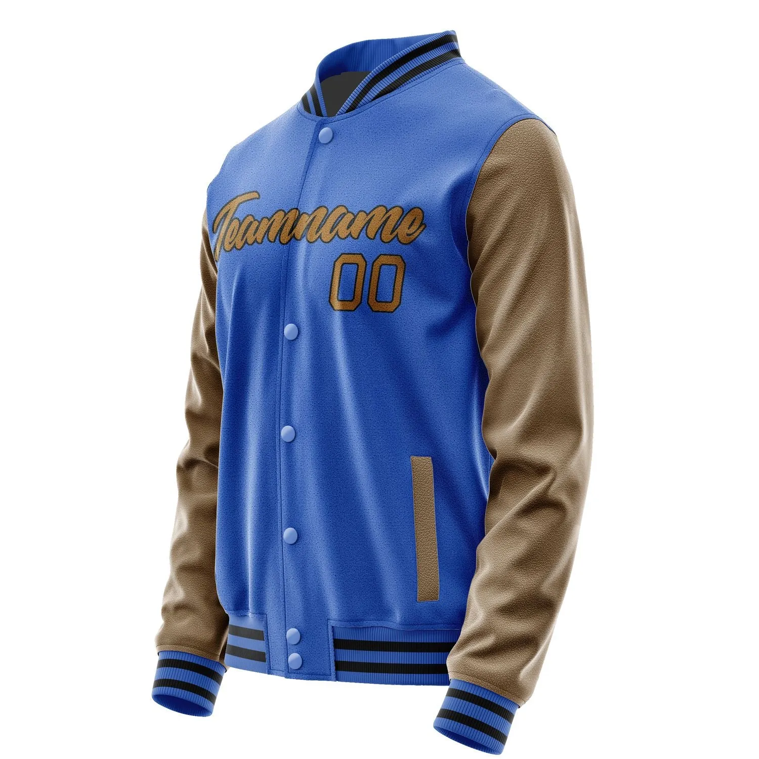 Custom Sky Blue Light Pink Jacket
